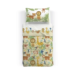 Copriletto Primaverile Tropical in Cotone