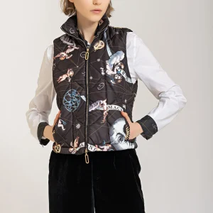 Piumino senza maniche trapuntato Harmonia Macrocosmica