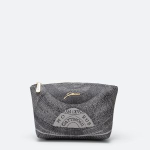 Beauty Case Medium con Zip Planetarium mono black