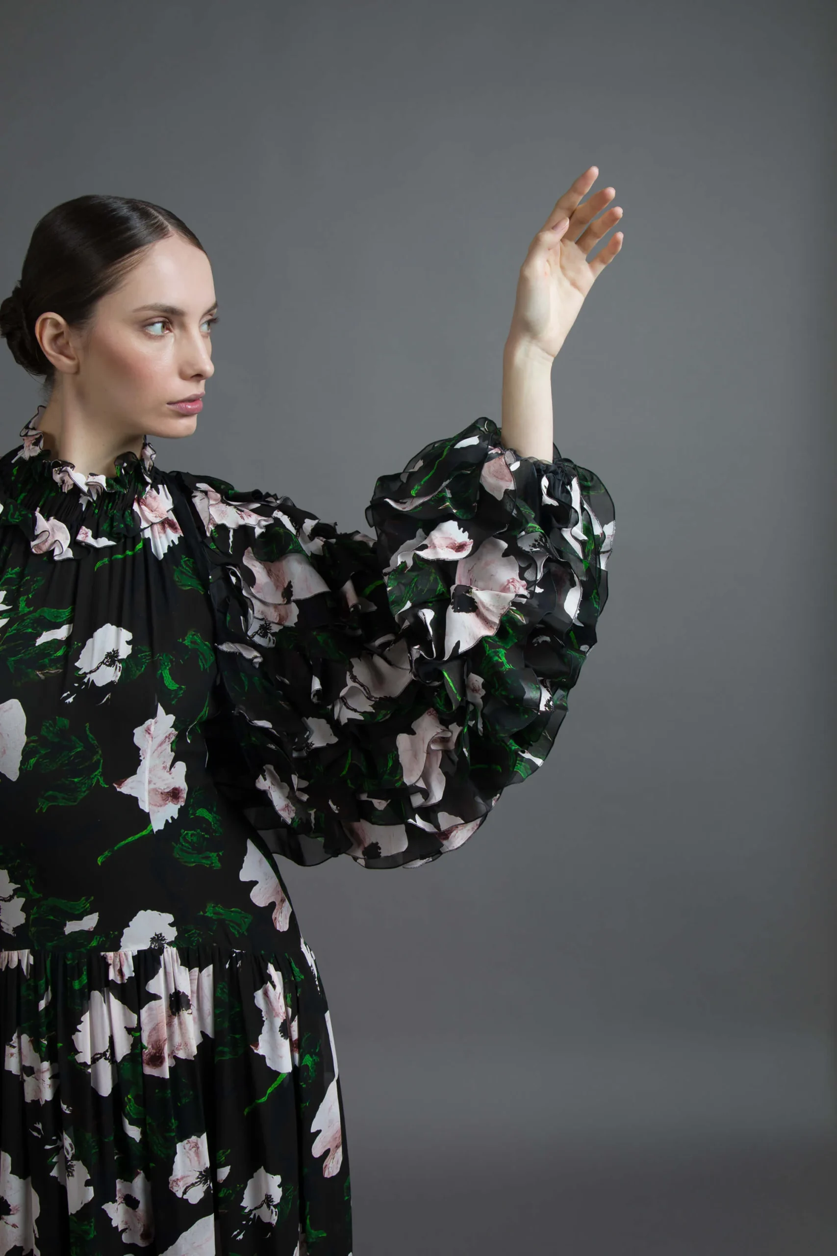 COPRISPALLE COUTURE STAMPA FLOREALE - immagine 5