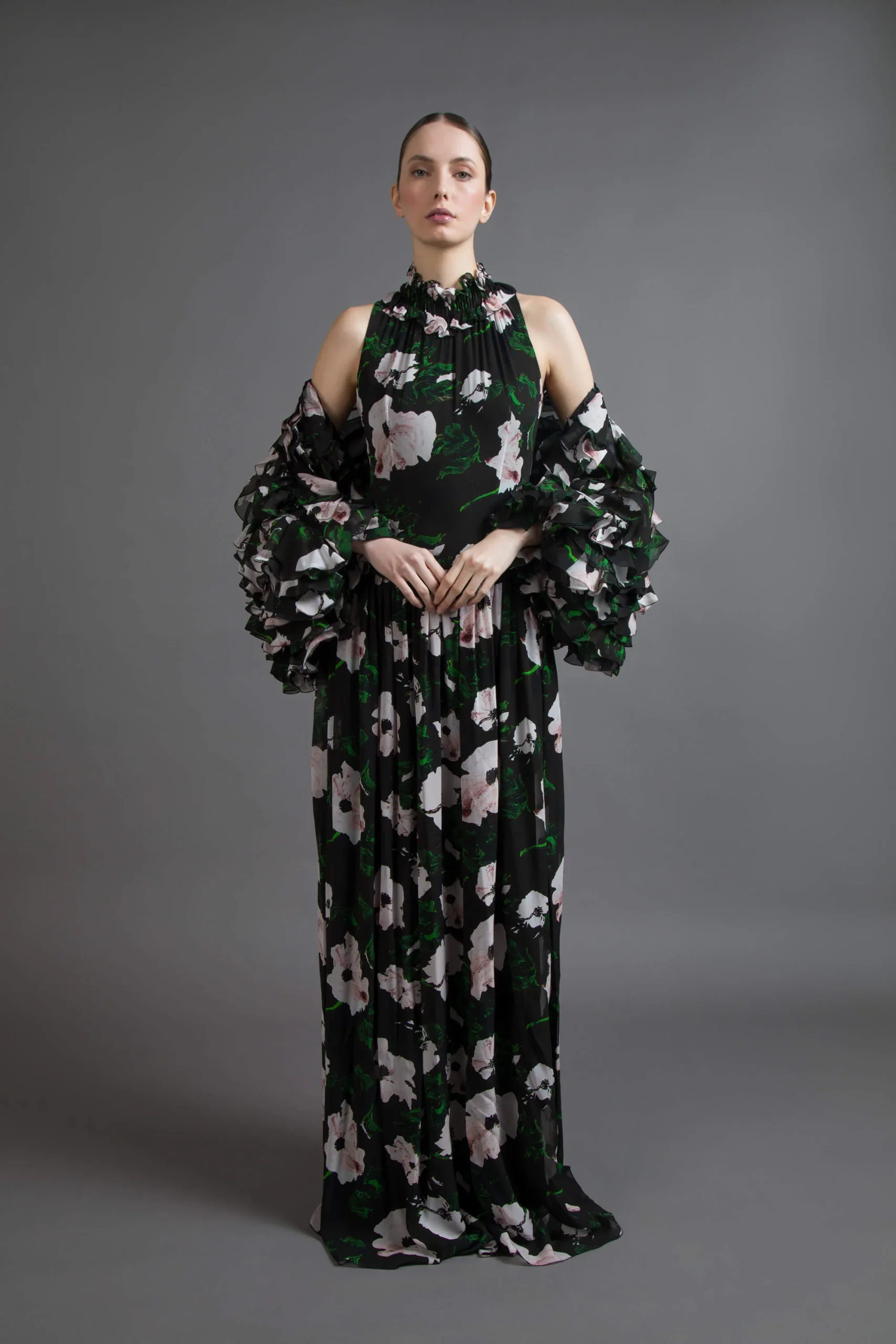 COPRISPALLE COUTURE STAMPA FLOREALE