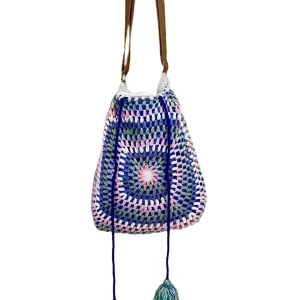 Susy Mix Borsa Uncinetto e Pon Pon