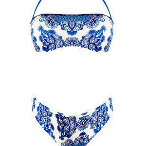 2Bekini Bikini Fascia Candy Paisley Indigo