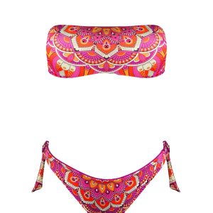 2Bekini Bikini Fascia Indian Charme Corallo
