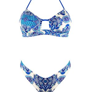 2Bekini Bikini Top Candy Paisley Indigo