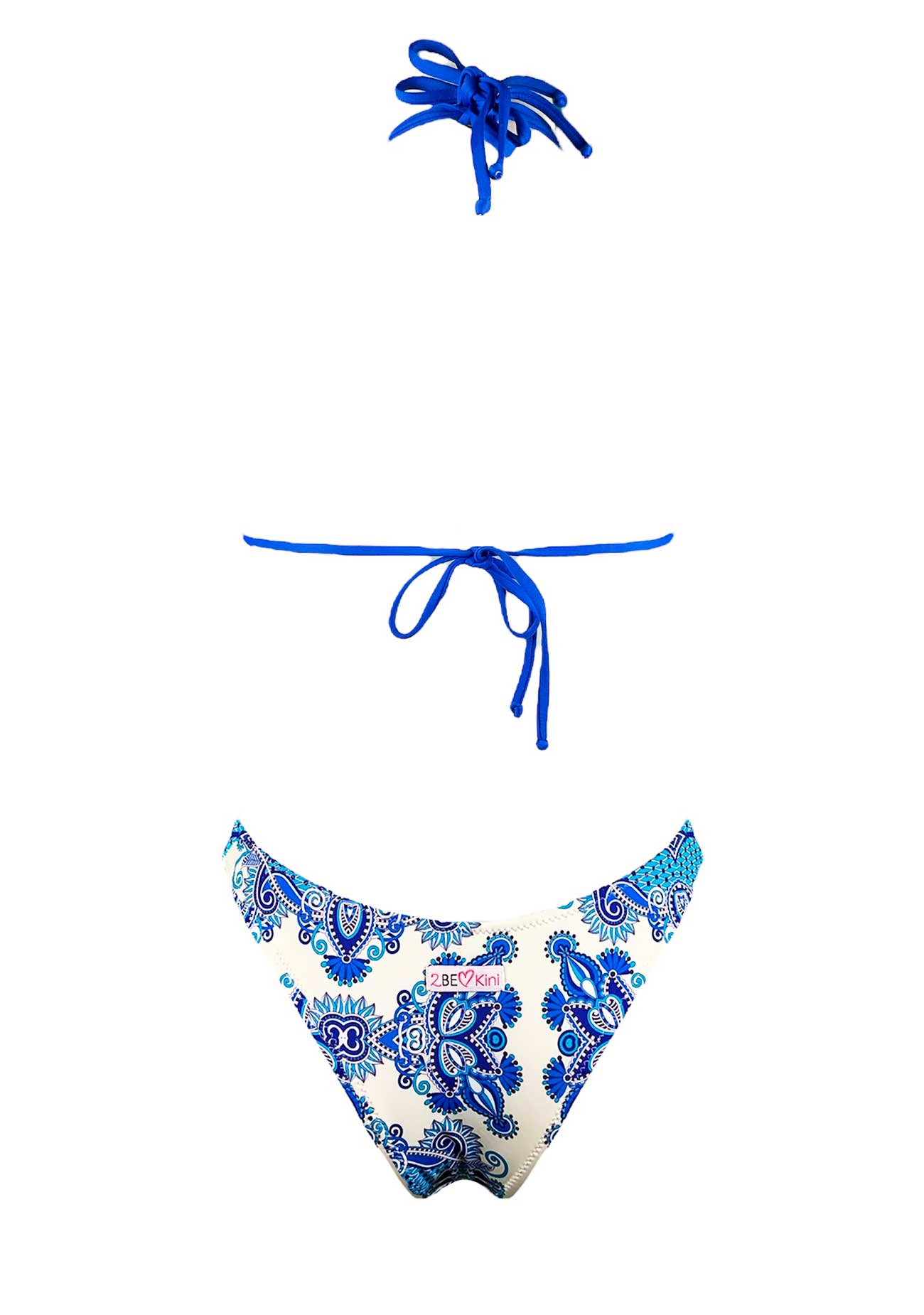 2Bekini Bikini Triangolo Candy Paisley Indigo - immagine 3