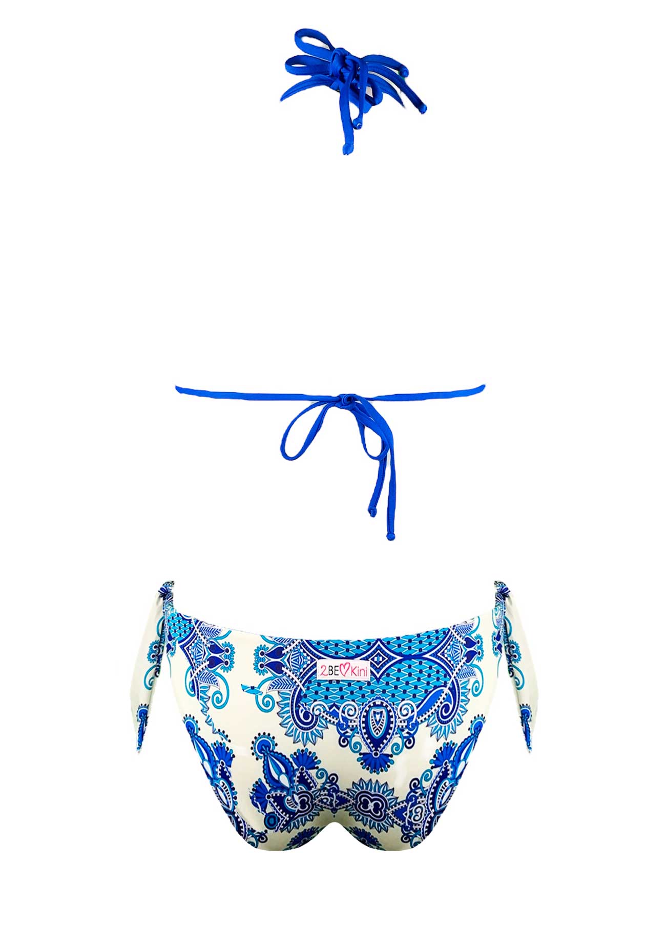 2Bekini Bikini Triangolo Candy Paisley Indigo - immagine 6