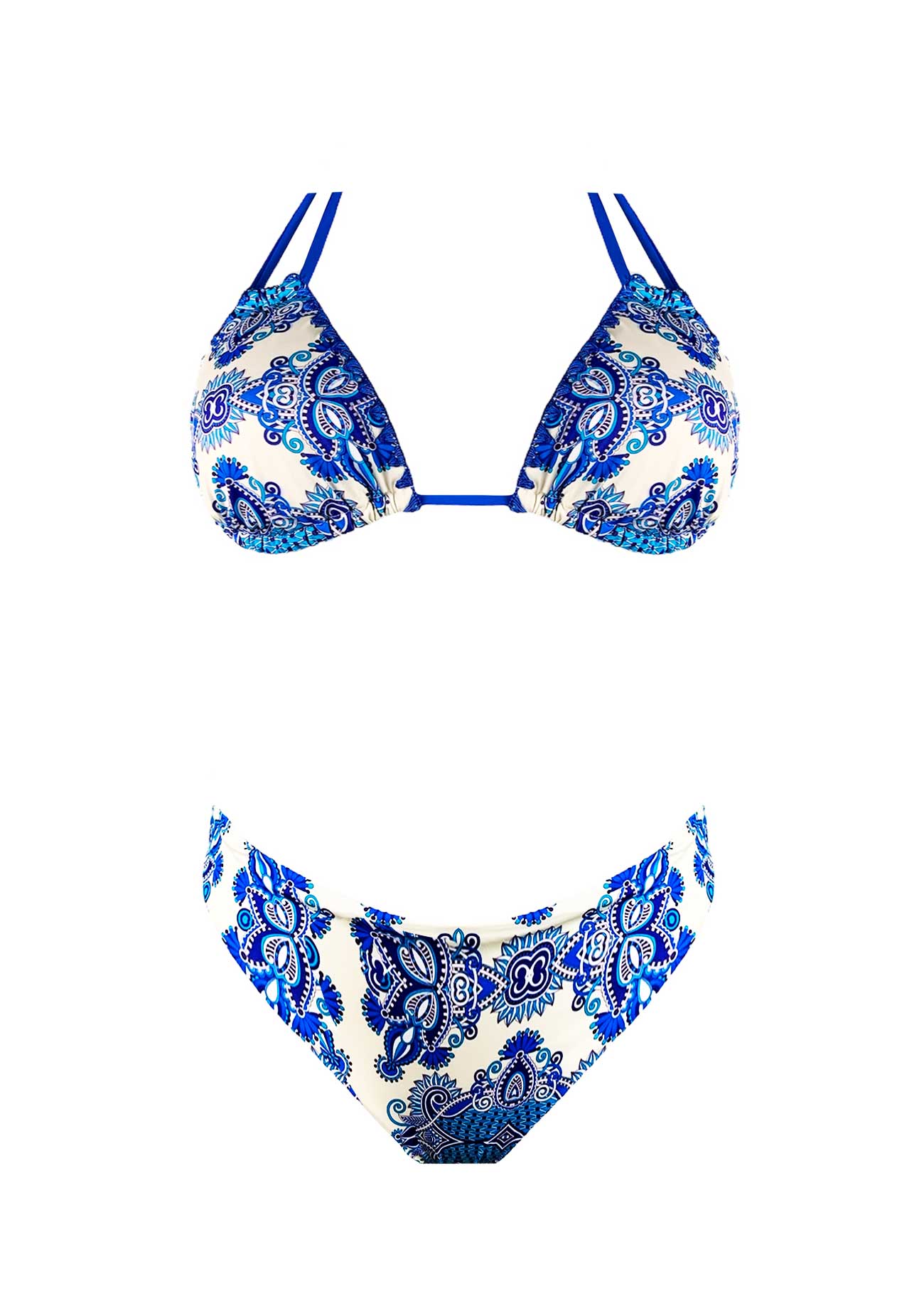 2Bekini Bikini Triangolo Candy Paisley Indigo - immagine 8