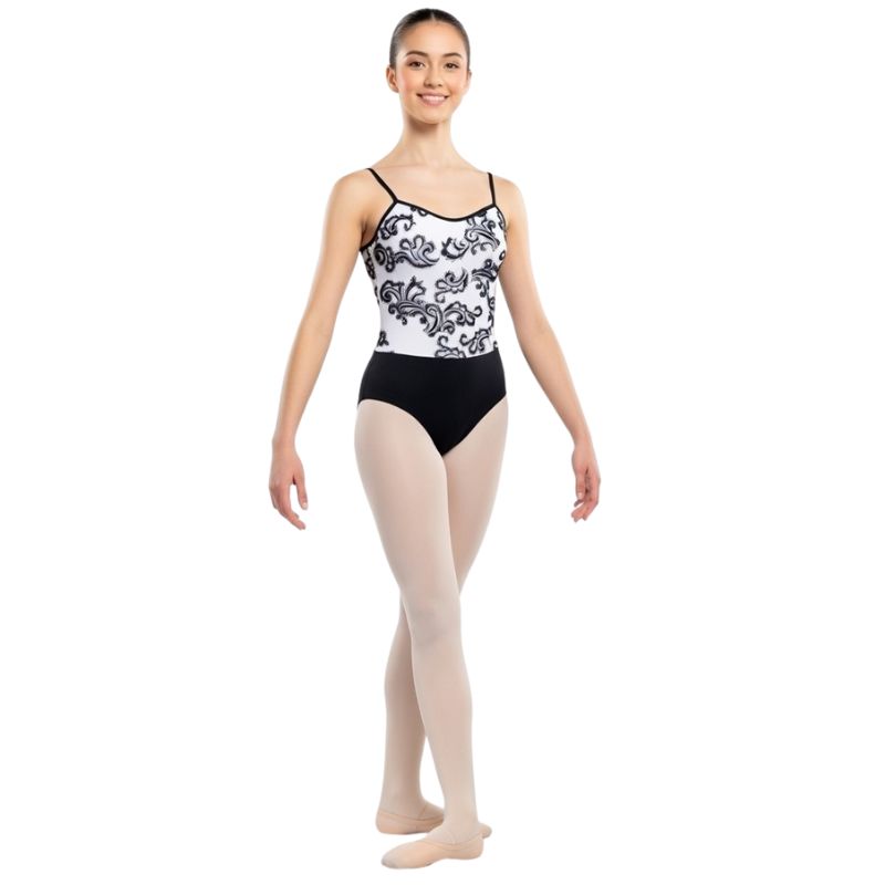 Body Danza con Corpetto Laminato Flock e Slip in Lycra – B42 - immagine 2