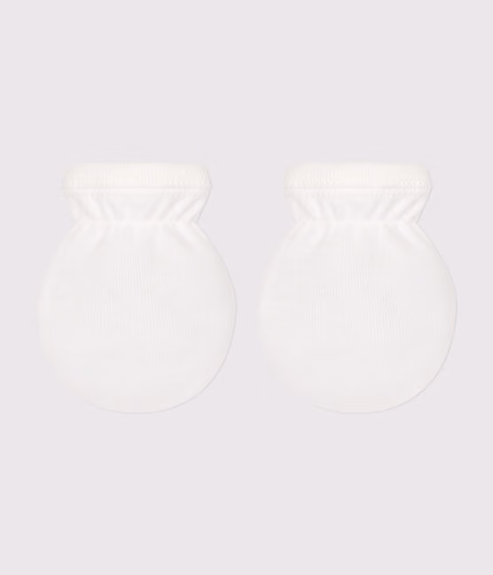 Muffole in cotone tinta unita neonato