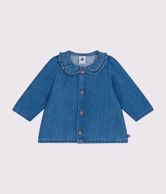 Blusa in denim leggero neonato