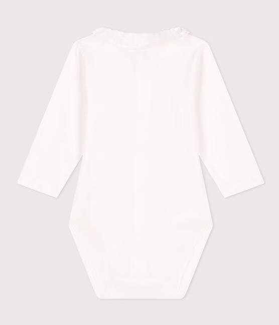 Body in cotone a manica lunga con collaretto - immagine 4
