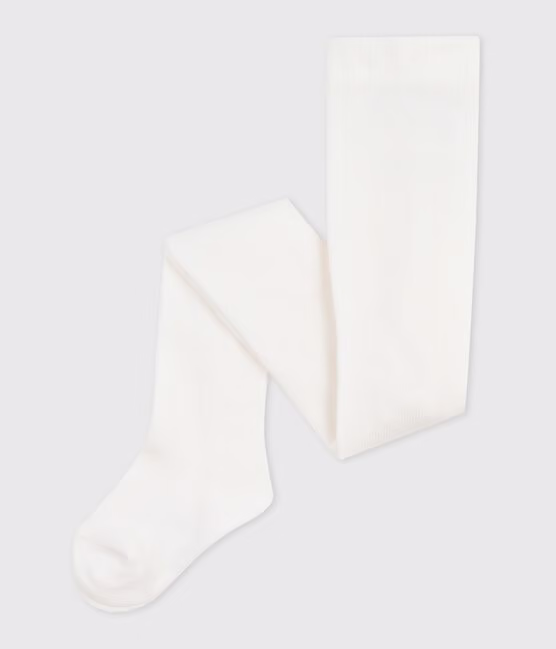 Collant in jersey di cotone a tinta unita neonato