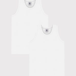 Confezione da 2 canottiere bianche bambino