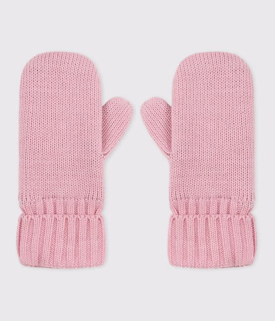 Muffole in maglia foderata in pile bambino