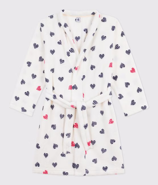 Vestaglia in pile con stampa bambino