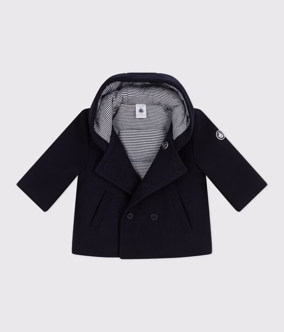 Caban in panno di lana tinta unita neonato - immagine 6