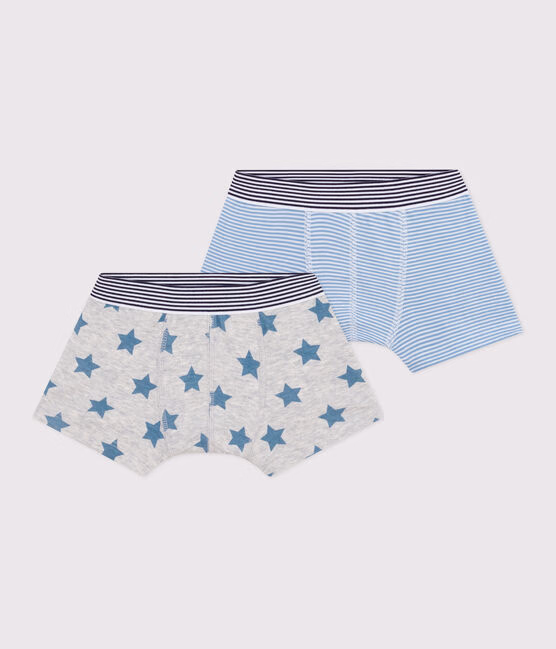 Set di boxer in cotone con stampa di stelle bambino