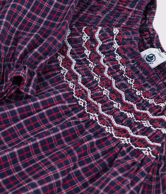 Abito a maniche lunghe in flanella a quadri bambina - immagine 4