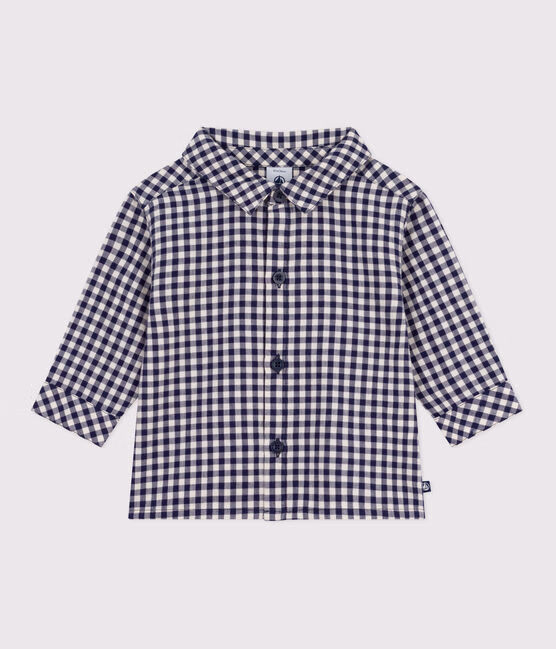 Camicia in flanella a quadri neonato