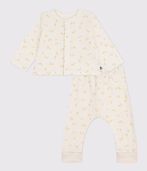 Completo 2 pezzi in cotone con pulcini stampati neonato - immagine 6