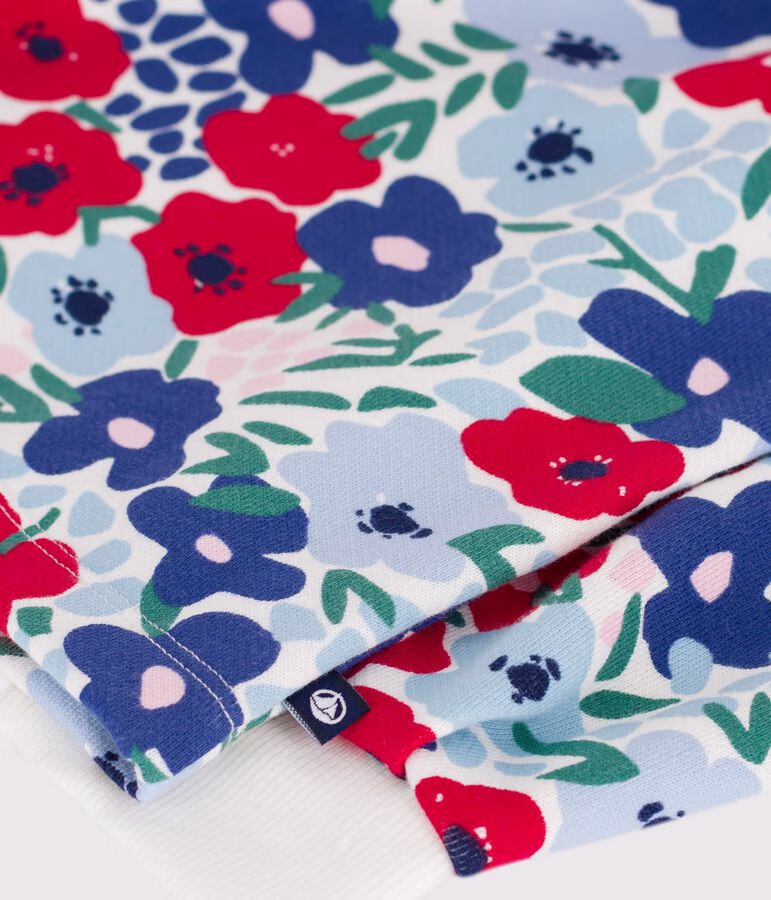 Felpa in cotone con stampa a fiori bambina - immagine 7