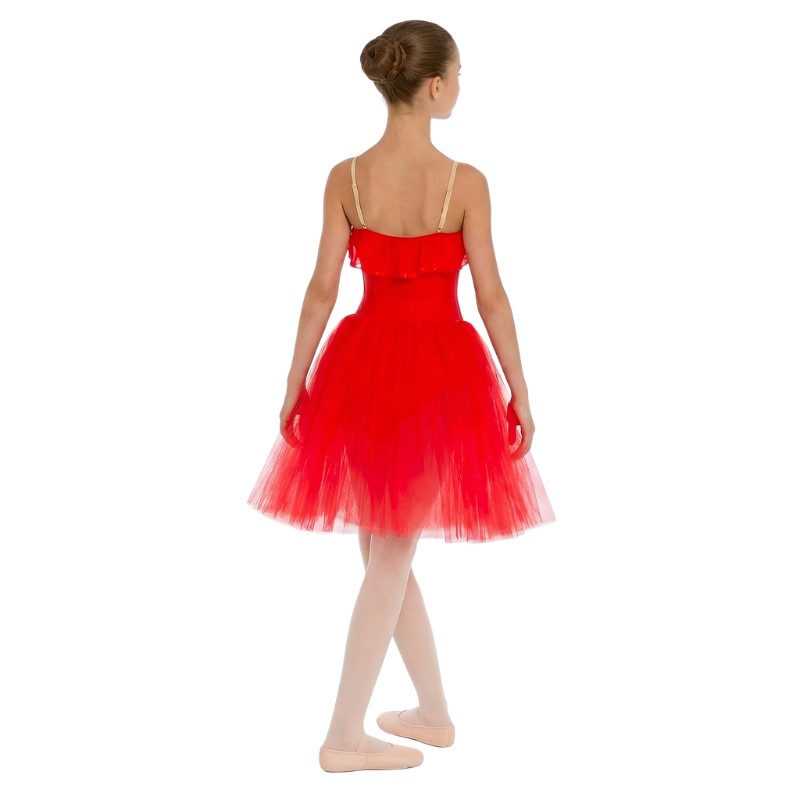 ATD103 Kelly: Tutù Degas 6 Veli Sopra il Ginocchio con balza - immagine 3