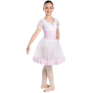 Tutù Degas Raymonda con Maniche a Sbuffo e Fantasia a Strisce – ATD6