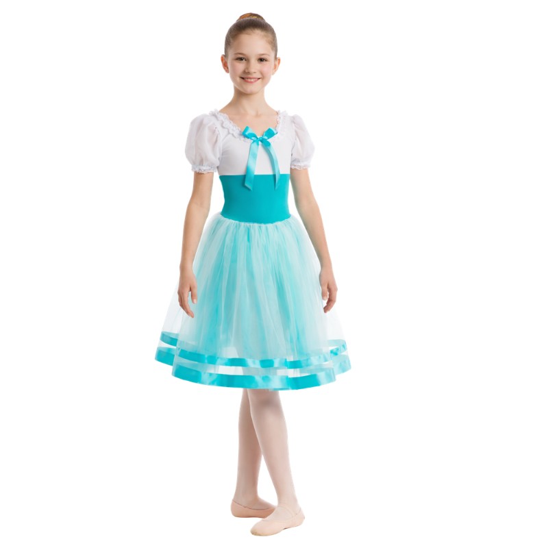 ATD8 Tiffany: Tutù Degas con 5 Veli e Corpino Bicolore - immagine 2