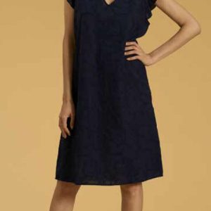 Abito Bisbigli in mussola ricamata 100% cotone