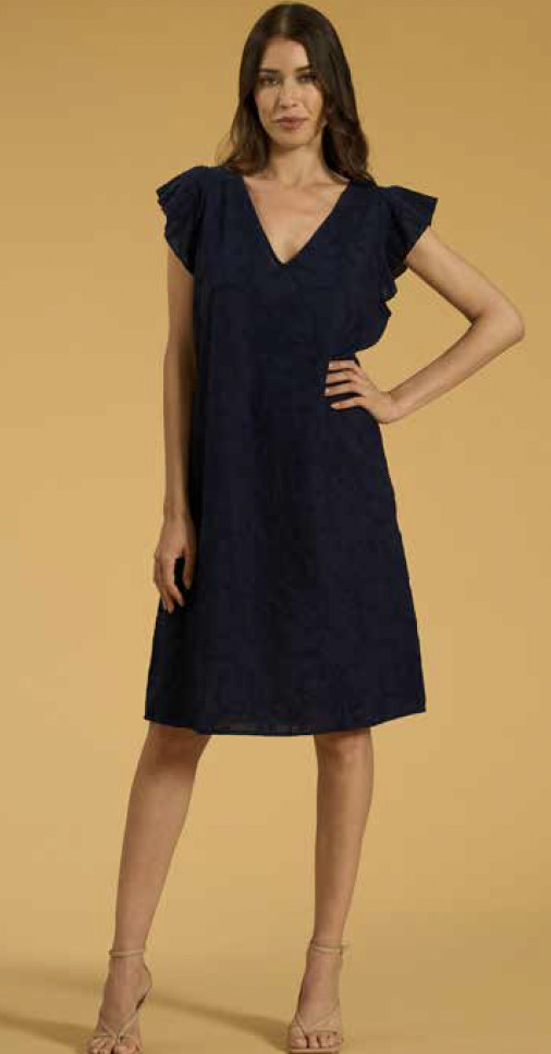 Abito Bisbigli in mussola ricamata 100% cotone - immagine 2