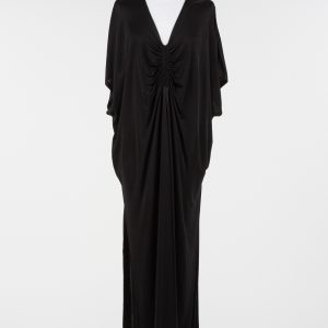 Abito Lungo Elegante Twinset Donna con Drappeggio Centrale