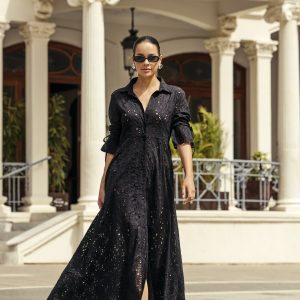 Abito Lungo in Macramè Iconique