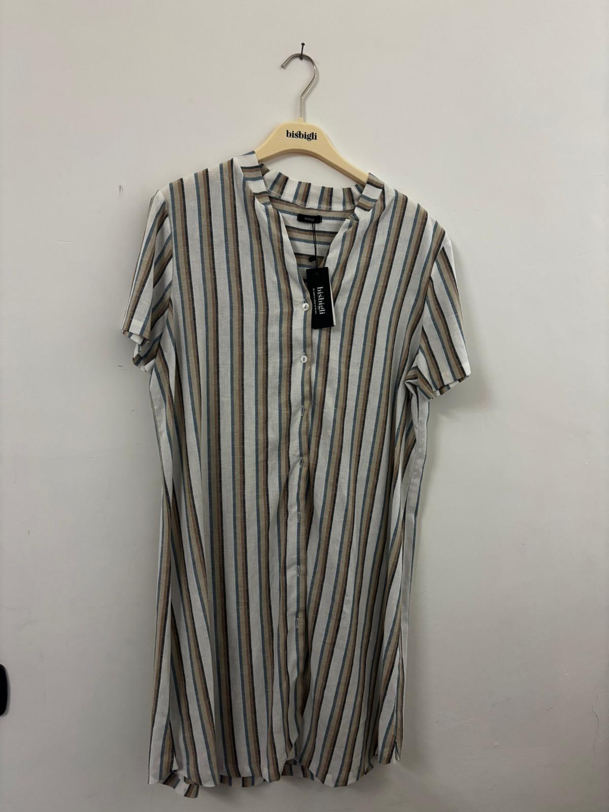 Abito a Camicia Rigato Bisbigli – Ultimo Pezzo Tg. 44 | Prezzo Speciale