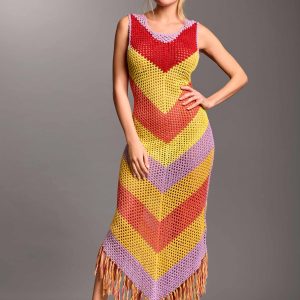 Abito a Uncinetto Multicolor Vacanze Italiane