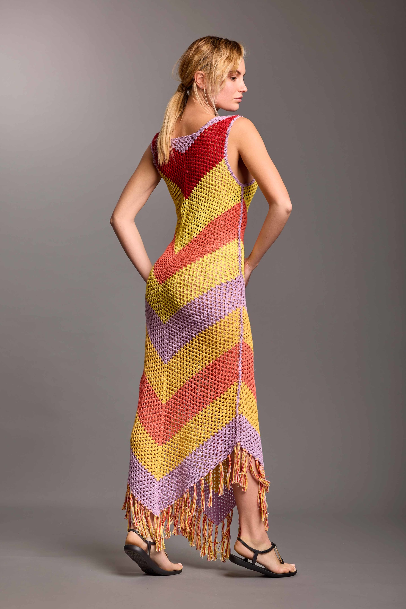 Abito a Uncinetto Multicolor Vacanze Italiane - immagine 3