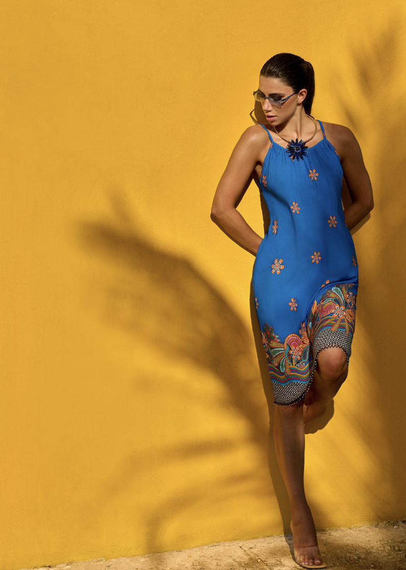 Abito a spalla stretta in cotone Giadamarina - immagine 2