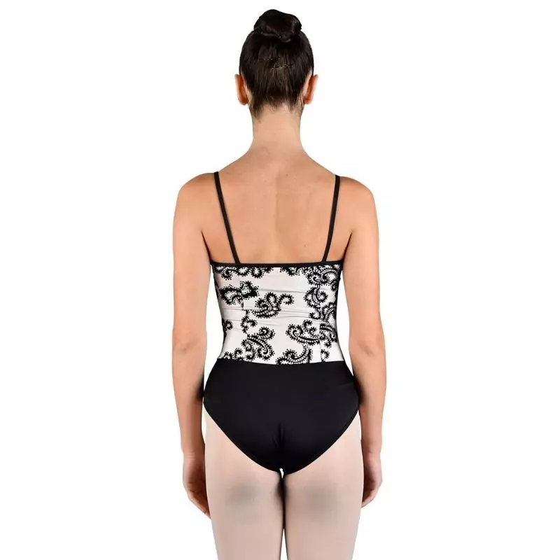Body Danza con Corpetto Laminato Flock e Slip in Lycra – B42 - immagine 3