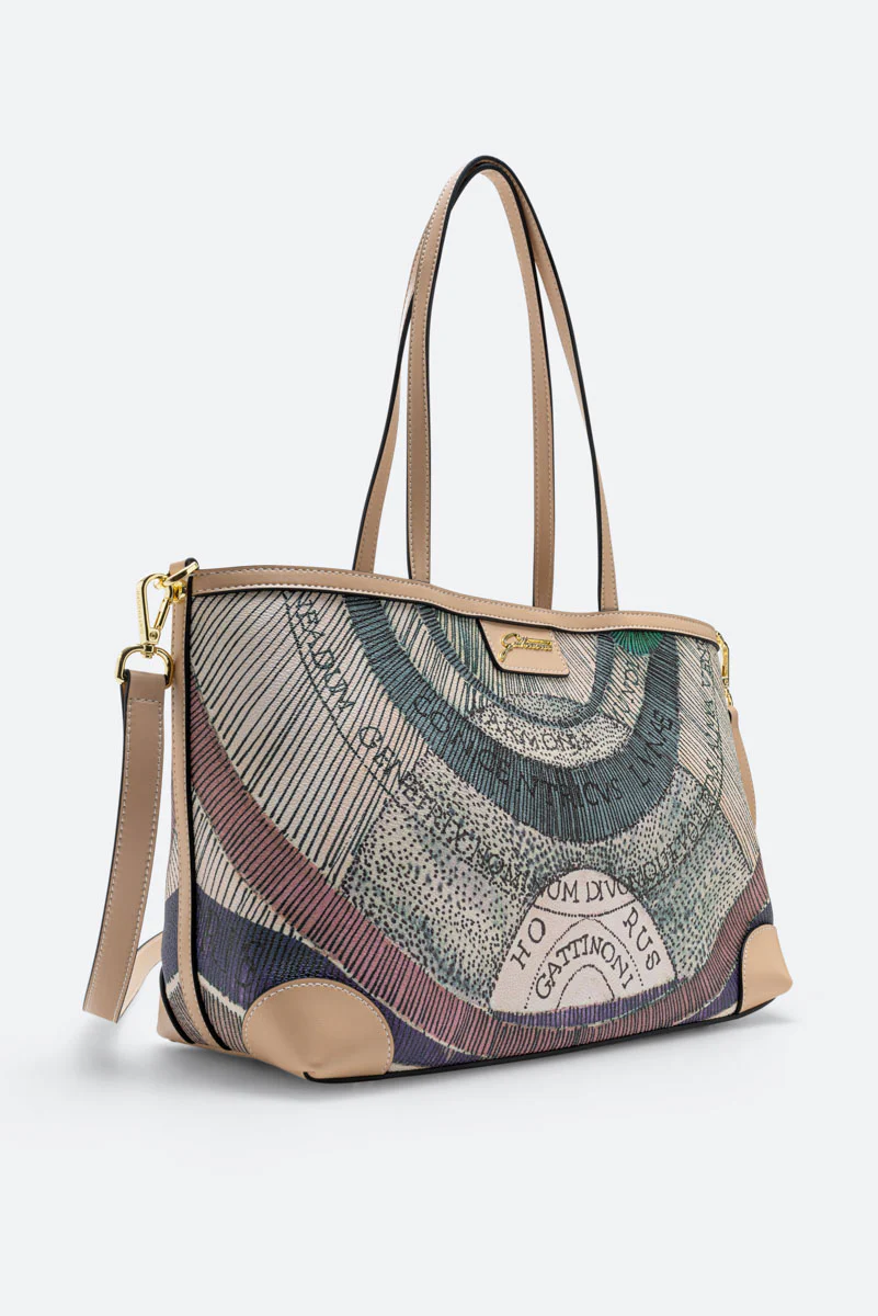 Crossbody Squared Lady Planetarium Watercolor - immagine 4