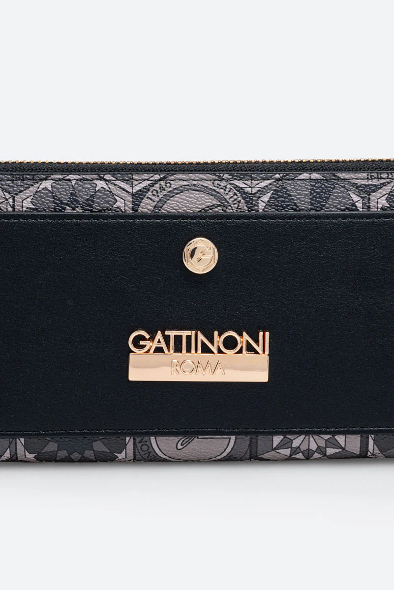 Portafoglio con zip Teodosia Smoke - immagine 3