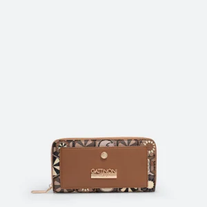 Portafoglio con zip Teodosia Desert