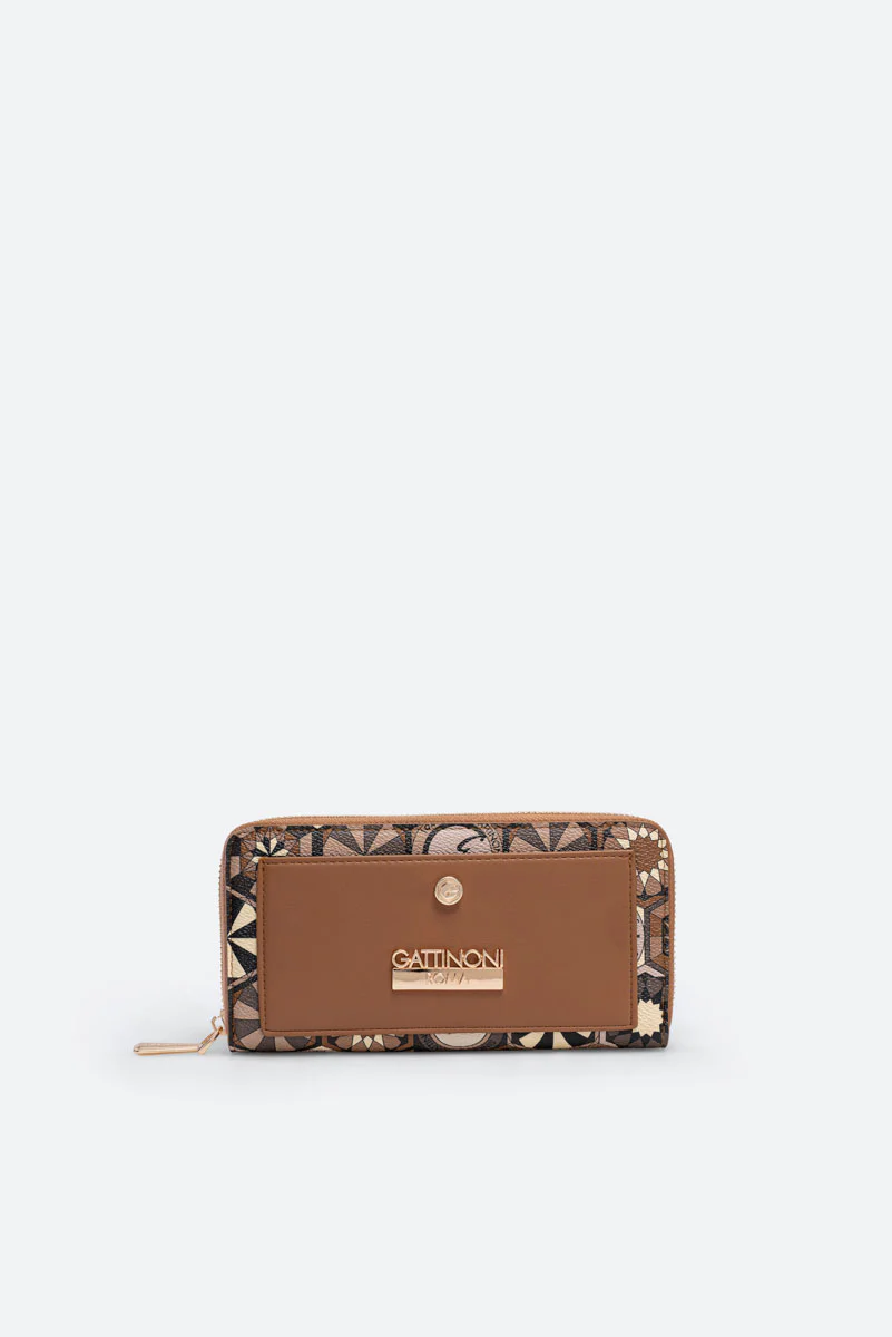 Portafoglio con zip Teodosia Desert