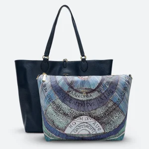 Reversible Navy e Planetarium Aquamarine Large