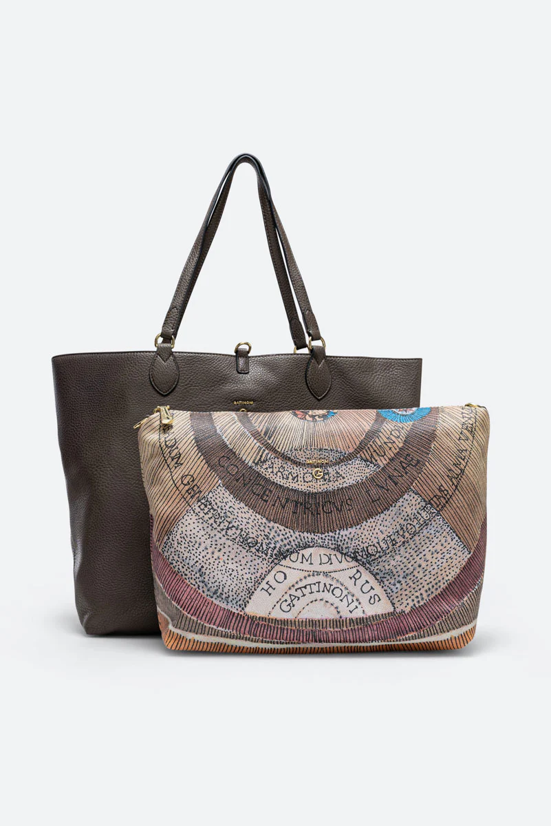 Borsa a spalla Planetarium Reversible Verde - immagine 8