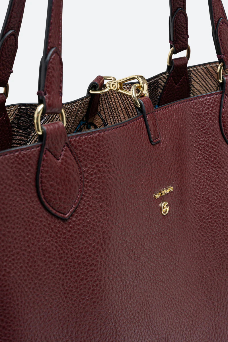 Borsa a spalla piccola Planetarium Reversible Vinaccia - immagine 4