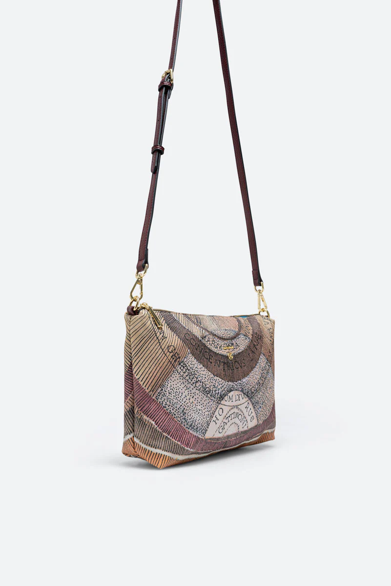 Borsa a spalla piccola Planetarium Reversible Vinaccia - immagine 9