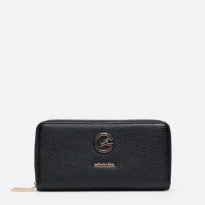 Portafoglio Denise doppia zip Nero