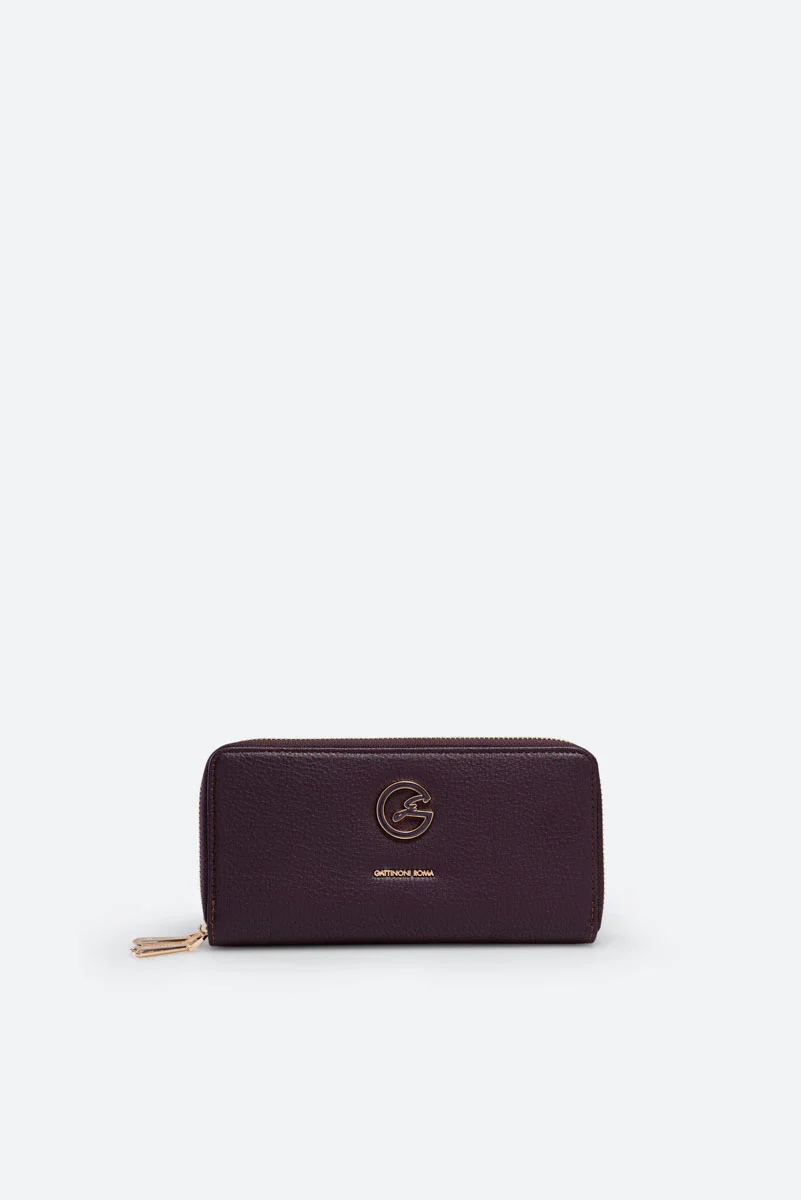 Portafoglio Denise doppia zip Nero