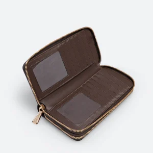 Portafoglio Denise doppia zip Nero