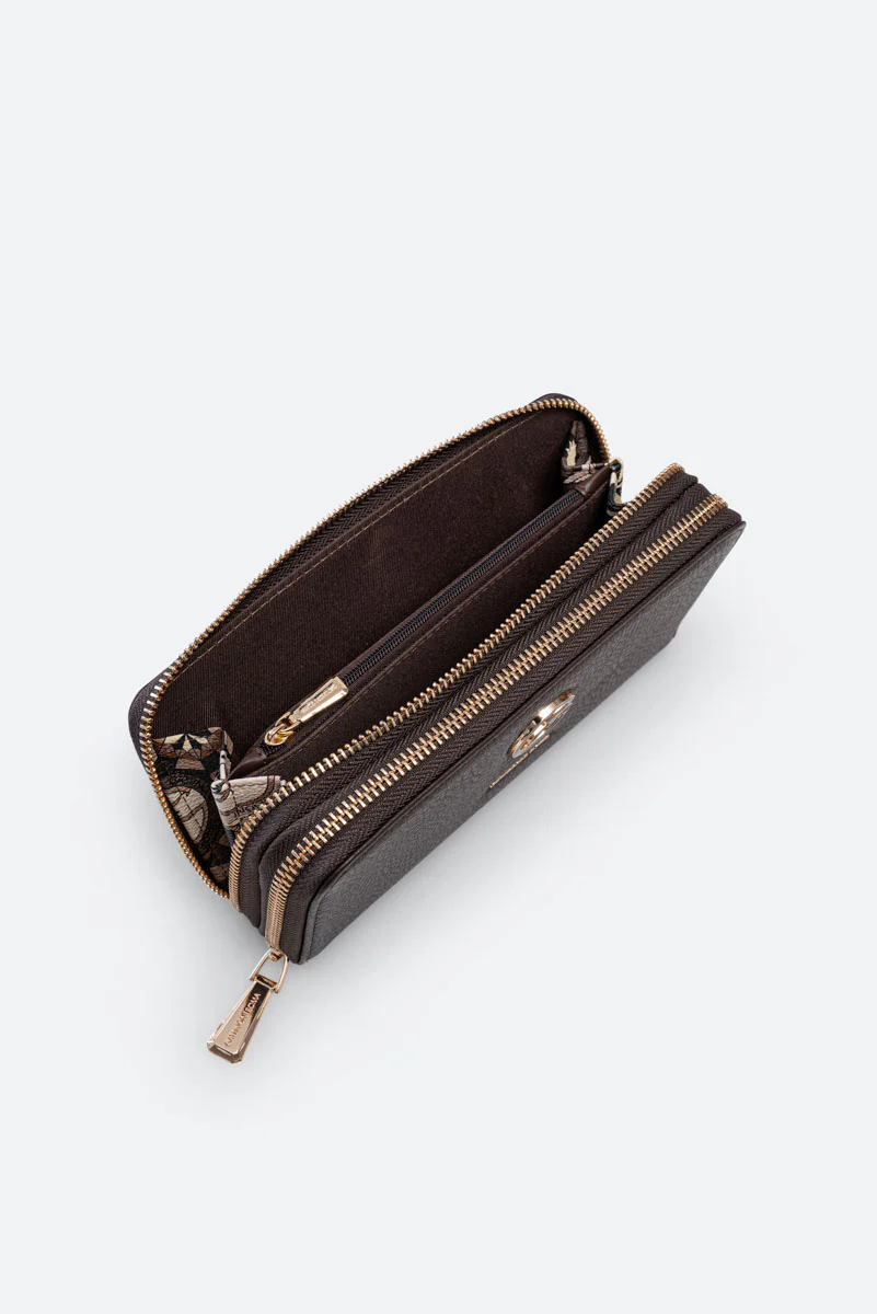 Portafoglio Denise doppia zip Nero - immagine 3